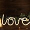 13" Warm White Love Neon Sign LED Hanging Wall Decor Lights Party Decorations